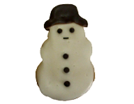 Decorated Snowman Cookie Decorated Snowman Cookie