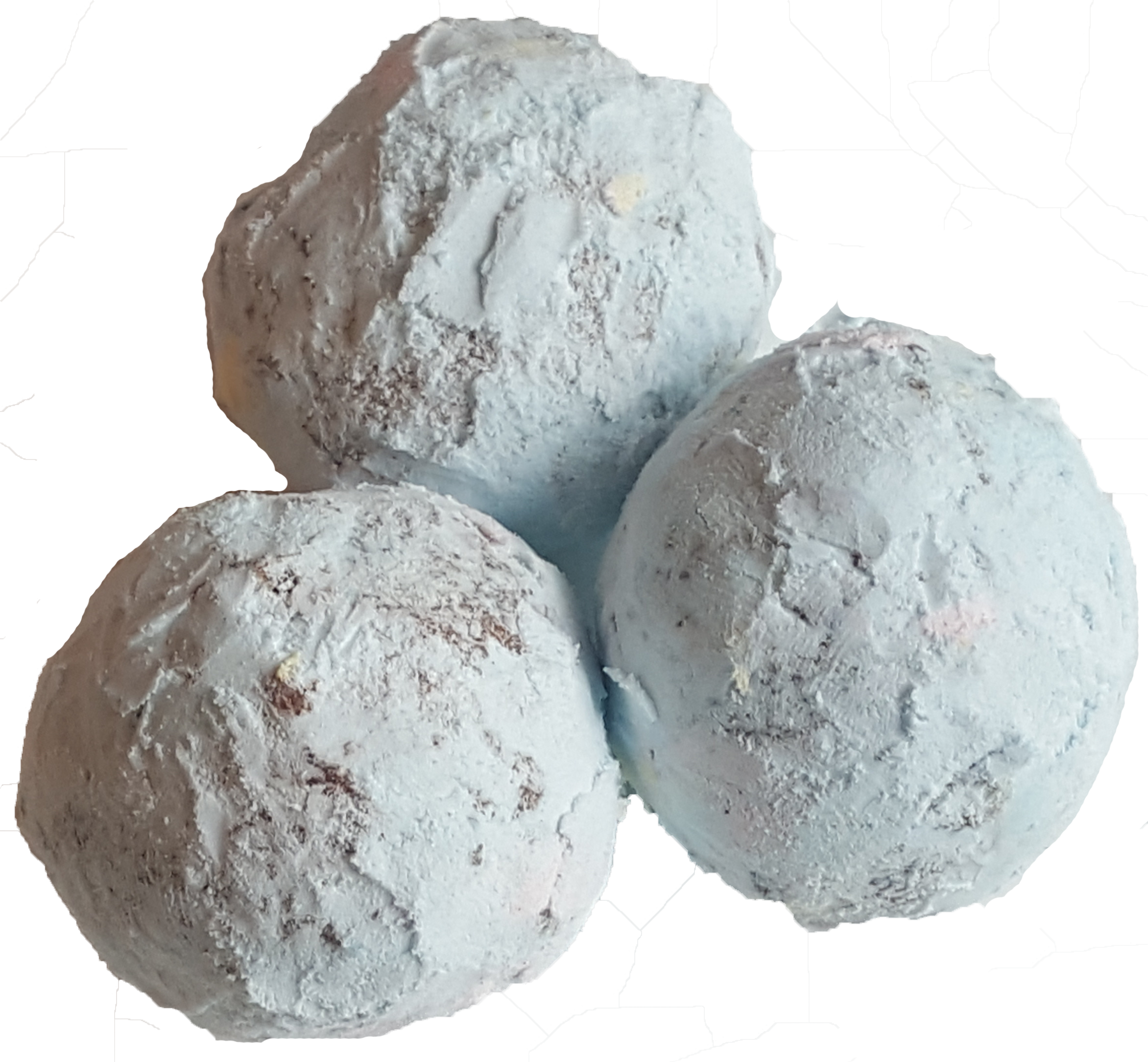 Blue Powdered Cake Donut Holes Blue Powdered Cake Donut Holes
