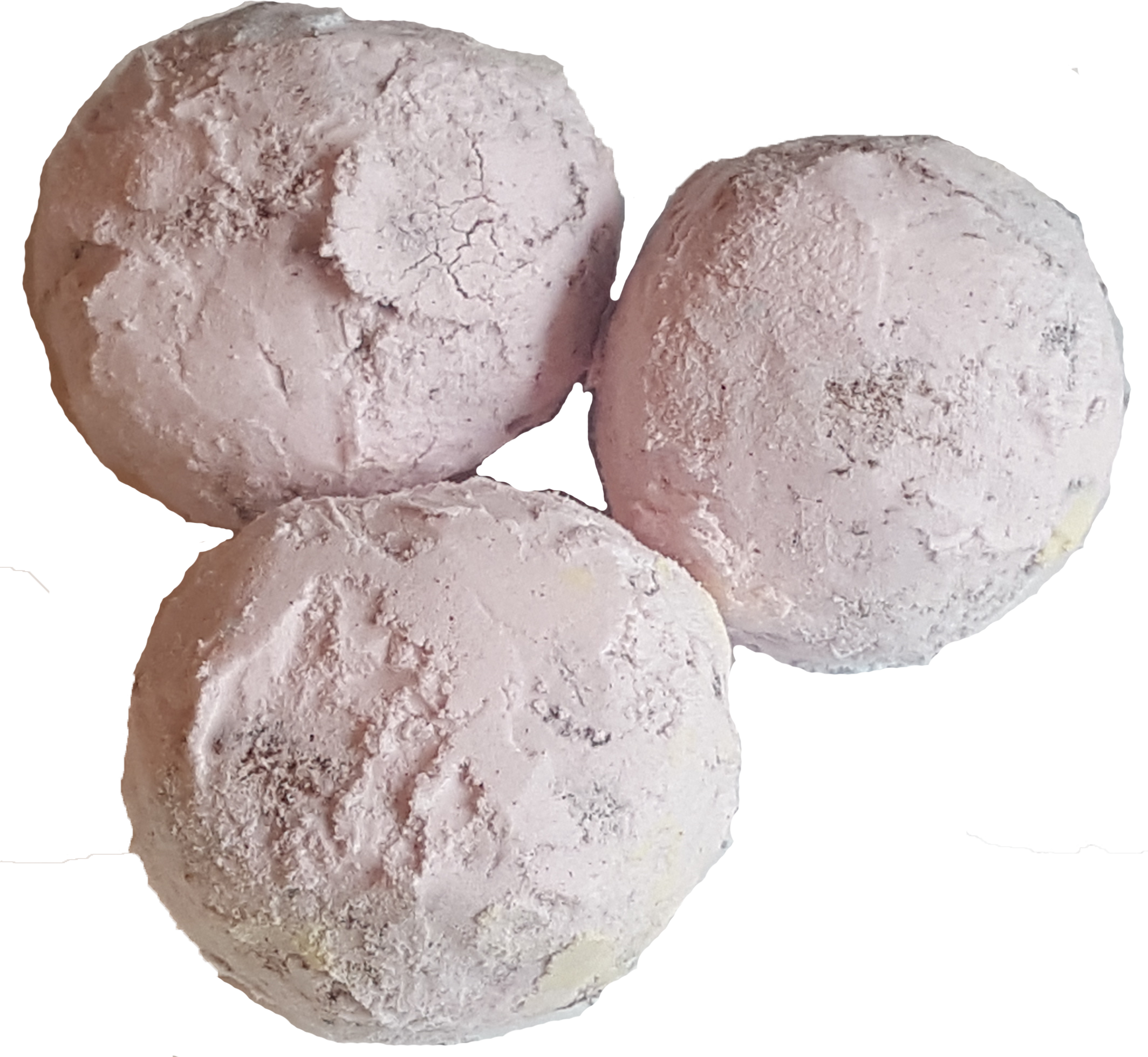 Pink Powdered Cake Donut Holes Pink Powdered Cake Donut Holes