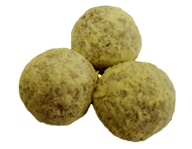 Yellow Powdered Cake Donut Holes Yellow Powdered Cake Donut Holes