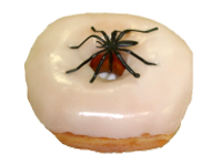 Vanilla Yeast Donut with Spider Ring Vanilla Yeast Donut with Spider Ring