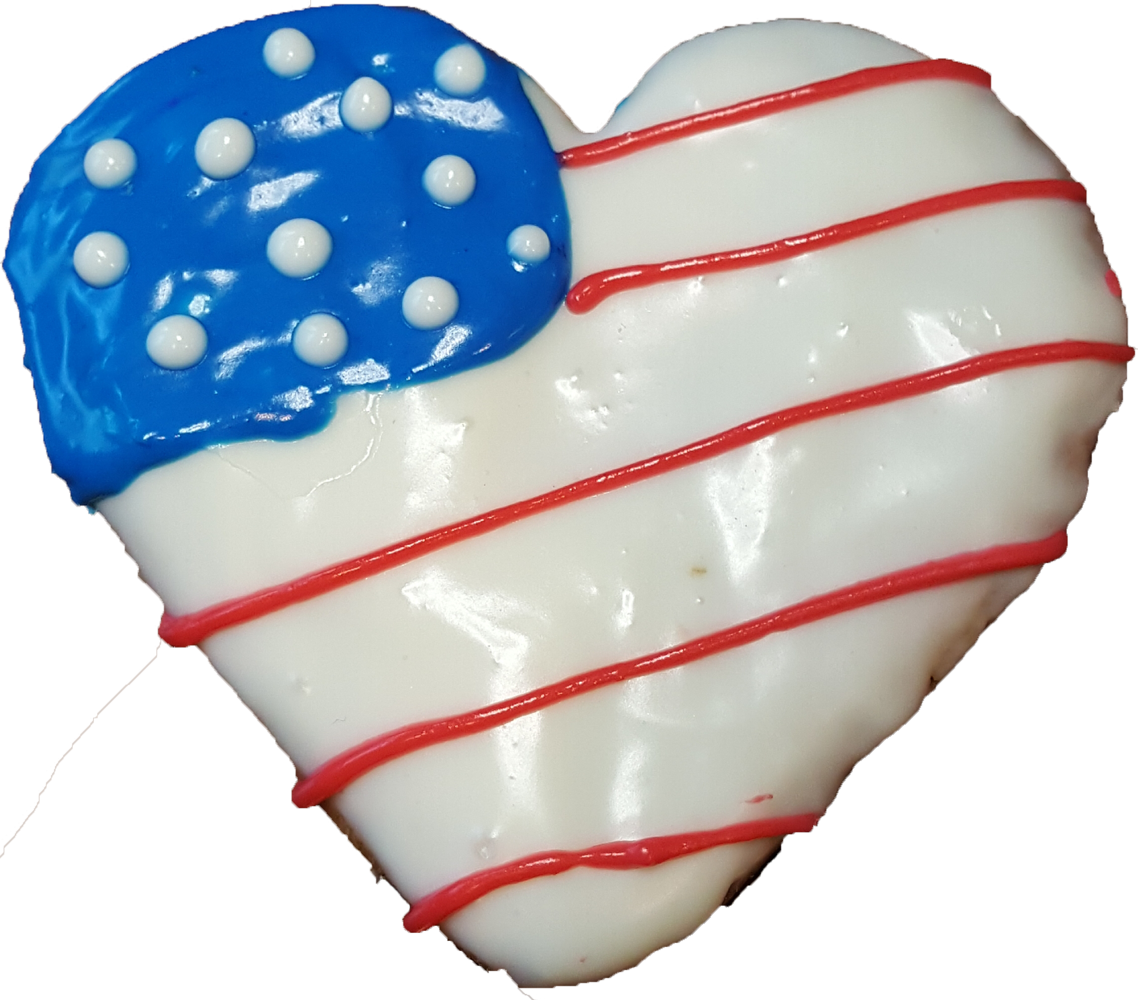 Heart Flag Cookie Heart Flag Cookie