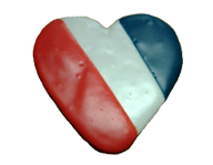 Heart Flag Cookie Heart Flag Cookie