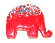 Republican Elephant Cookie Republican Elephant Cookie