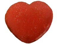Pink Iced Heart Cookie with Crystal Sugar Pink Iced Heart Cookie with Crystal Sugar