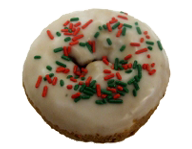 Christmas Sprinkled Cake Donut