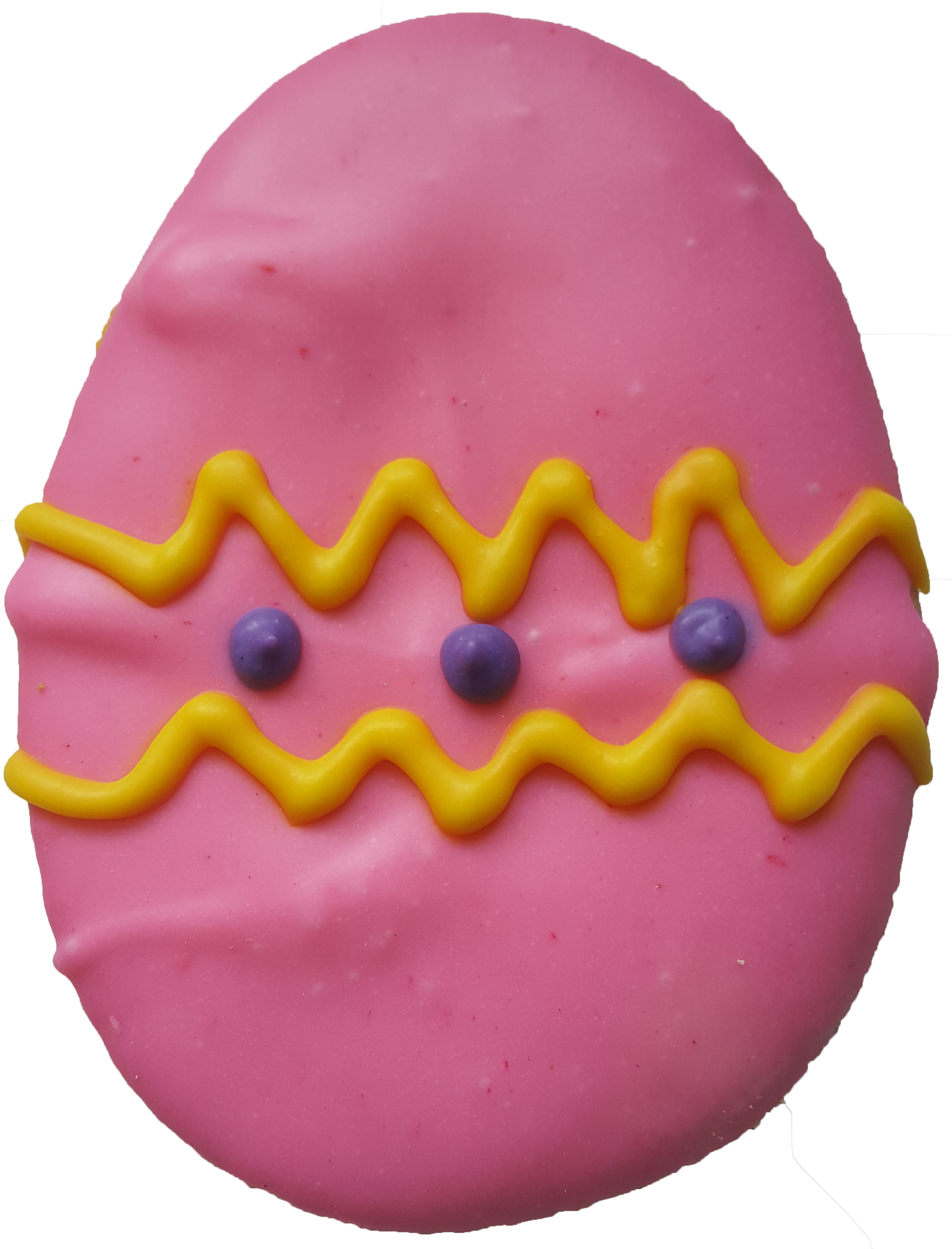 Easter Egg Cookie - Pink Iced