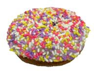Spring Sprinkled Cake Donut