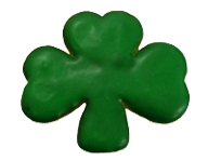 Green Iced Shamrock Cookie