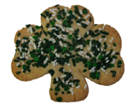 Sprinkled Shamrock Cookie - No Icing