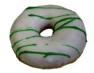 St. Patrick's Yeast Ring Donut with Drizzle