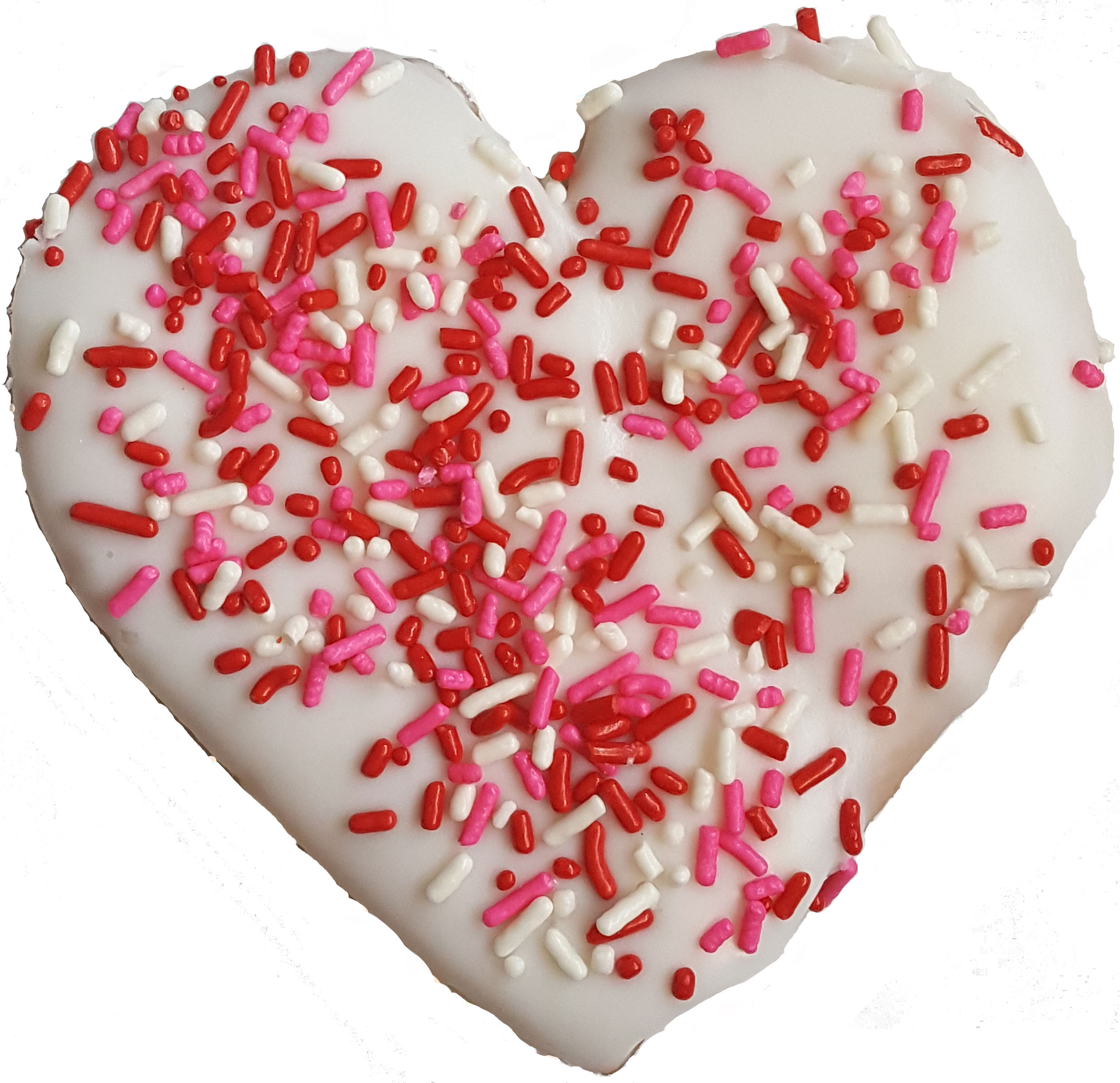 Heart Cookie with Sprinkles