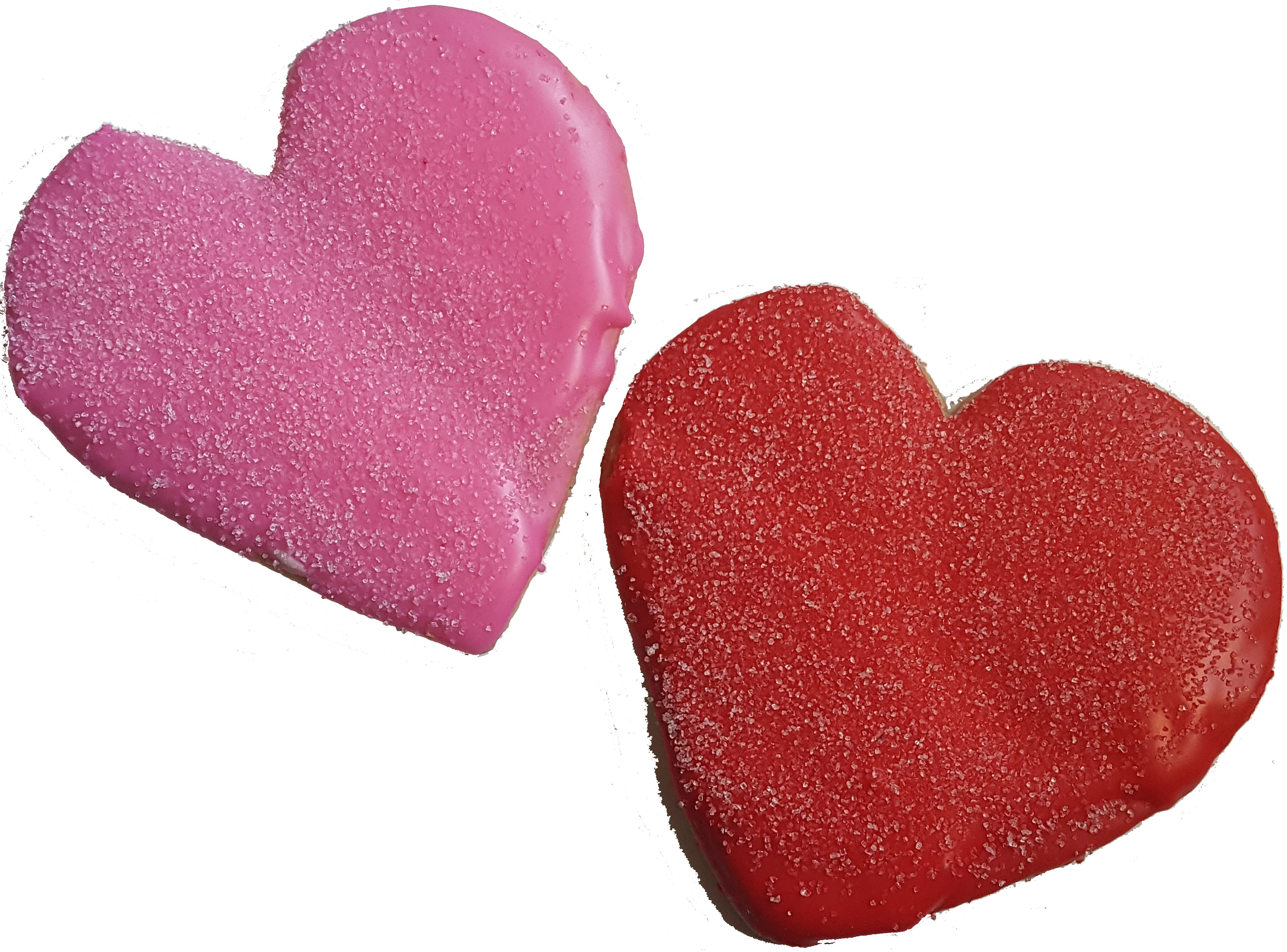 Red or Pink Heart Cookies