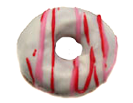 Vanilla Iced Yeast Donut Ring With Drizzle Vanilla Iced Yeast Donut Ring With Drizzle