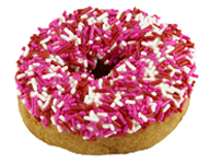 Valentine's Day Sprinkle Cake Donut Valentine's Day Sprinkle Cake Donut