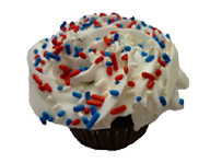 Red, White & Blue Cupcake