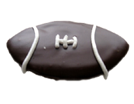 cookie, donut, football, baseball, basketball